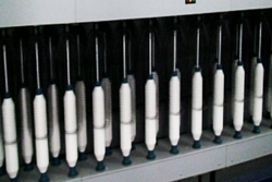 당시 우리측이 제공한 단섬유(평양방직공장) 사진